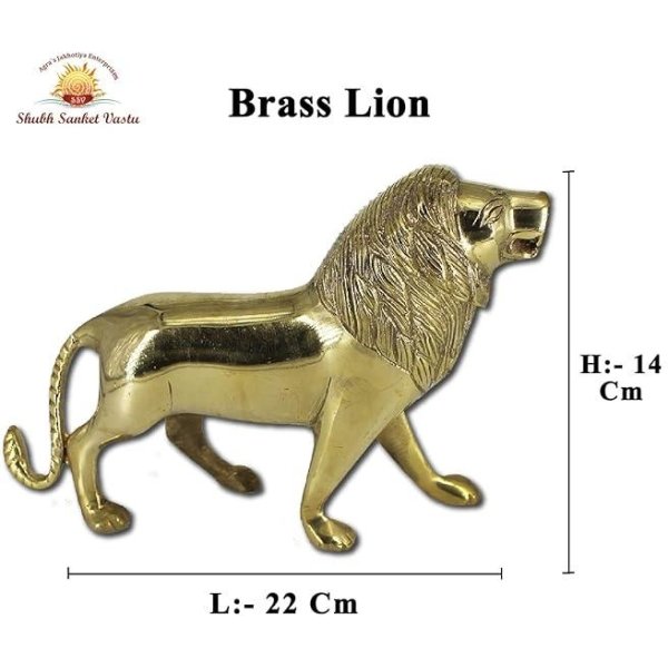 brass lion