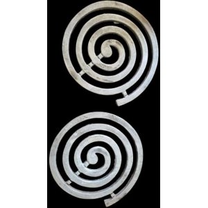 Iron Helix with Silver Coating